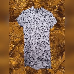 "ROLLA'S" Small Cotton CHEONGSAM (traditional Chinese) Dress in Black and White